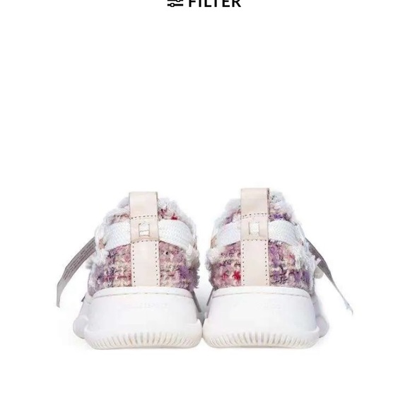 SMILE REPUBLIC Purple Tweed Shoe - Picture 2 of 11